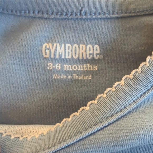 Gymboree 3-6M Bright & Merry Holiday Onesis Blue - Picture 5 of 10